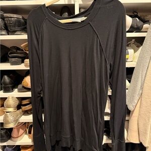 Athleta Black Long Sleeve Top